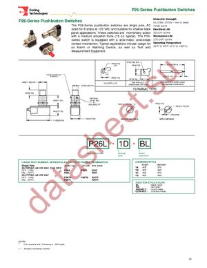 P26L-1D-RND MTL datasheet  